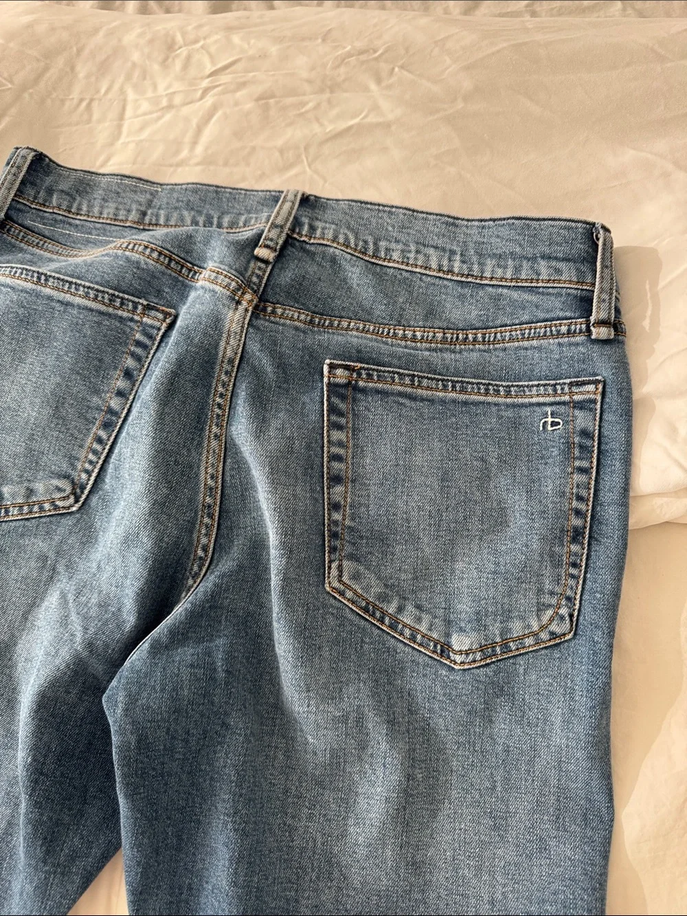 Men's Slim Straight Blue Jeans
